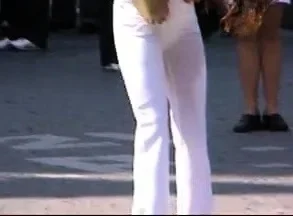 Public amateur fucked outdoors before cumshot