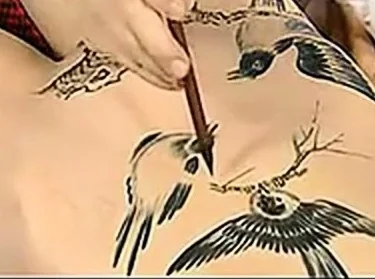 chino art body painting in chine