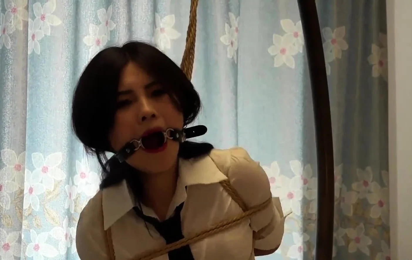 Asian Girls Bound and Gagged rope bondage