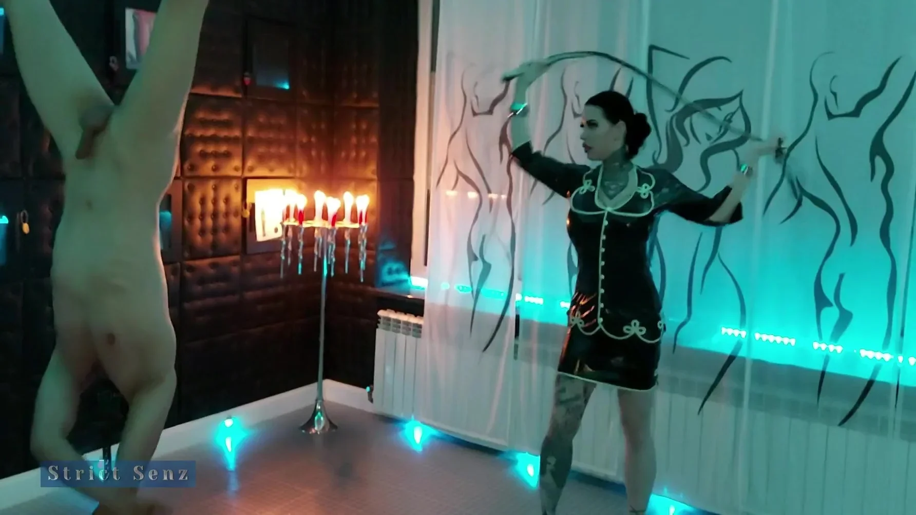 Miss Alessa Milano Upside Down Whipping