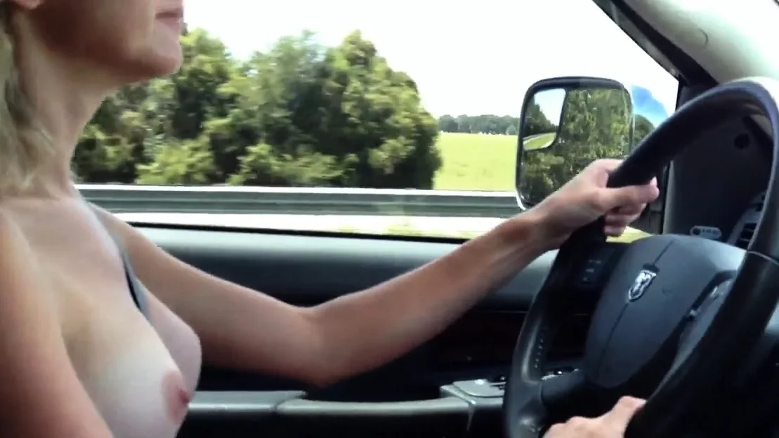 TITS OUT DRIVING USA