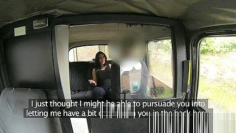 Hornytaxi show girl with big tits fucks for cash