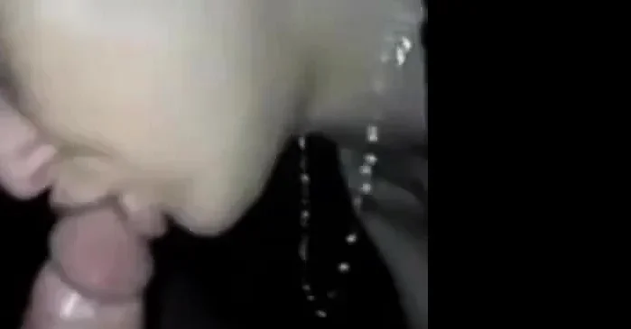 Slavic (Ukrainian) Woman sucking my cousins cock in the car