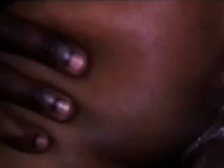 An adorable black girl loves to feel her man's cock burst inside her