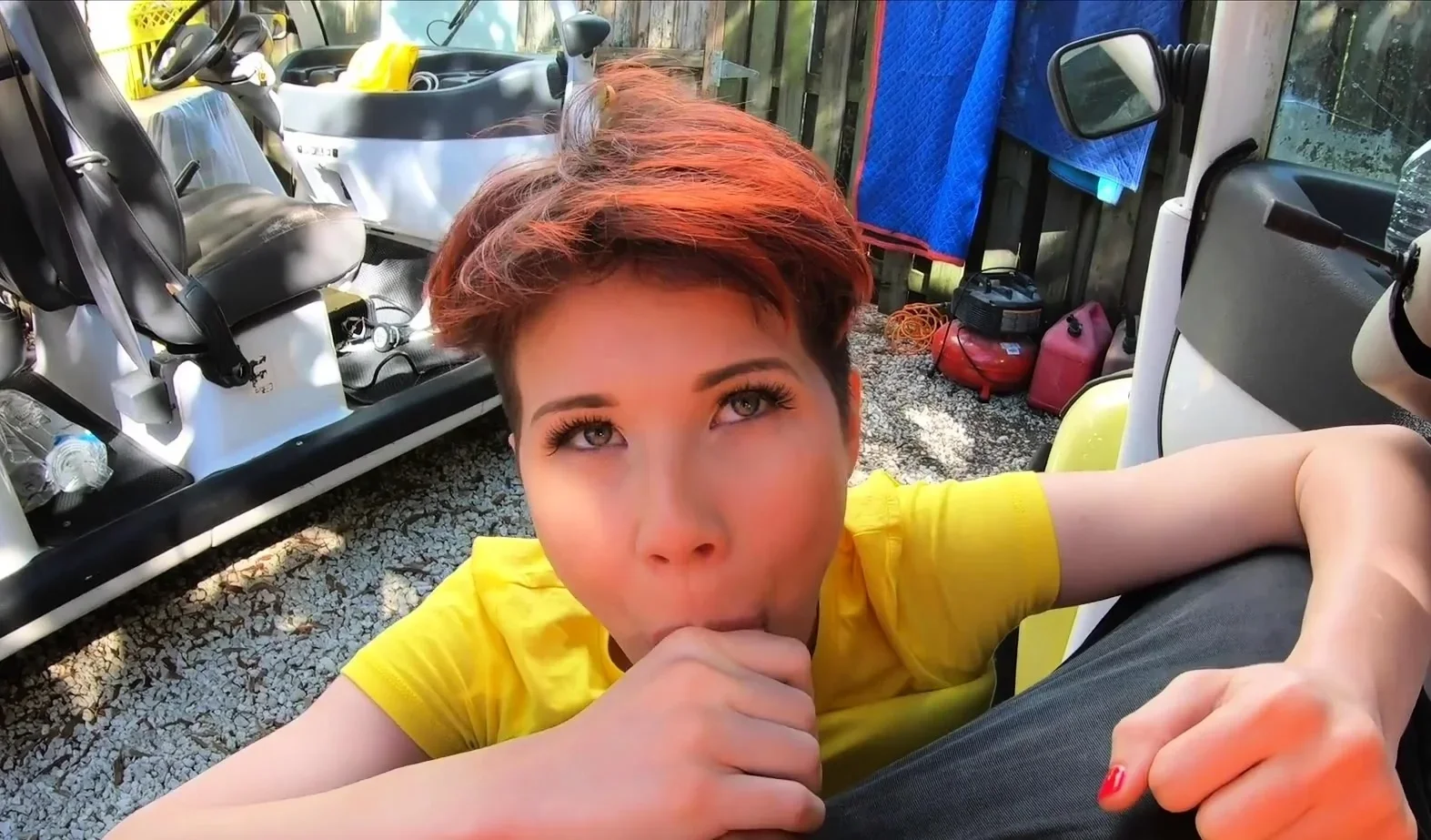BANG-Adalind Gray's Golf Cart Breaks Down And She Needs