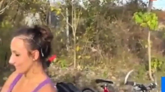 Facial on the biking trail