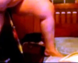 BBW Plays With a Bat Sex Toy on Webcam