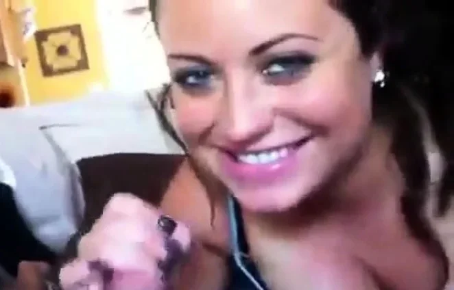 Amateur Big Tit Brunette Sucks And Swallows