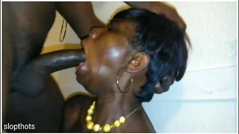 This African Slut Exchanging Her Throat