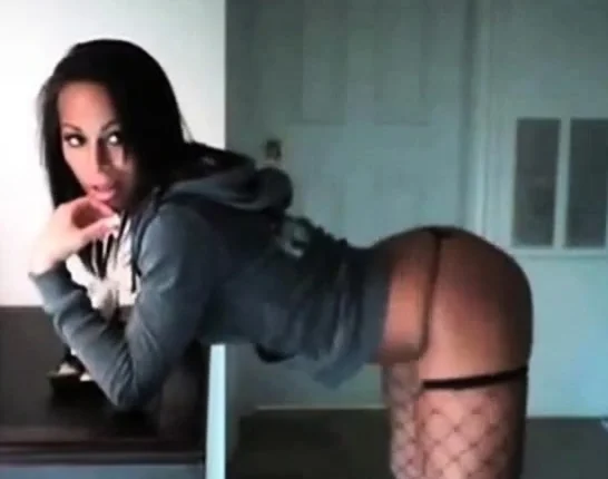 Brianna Frost in black fencenets Web cam Show