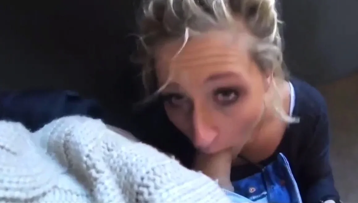 Nasty girl need to walk in public with face full of cum