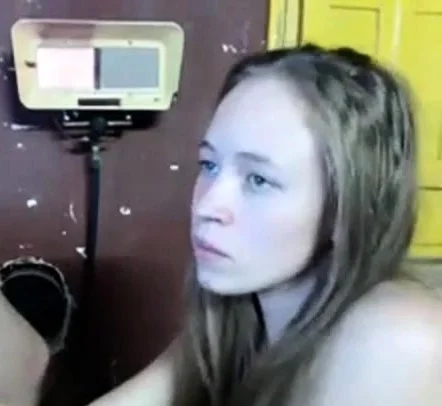 Blonde cam facial