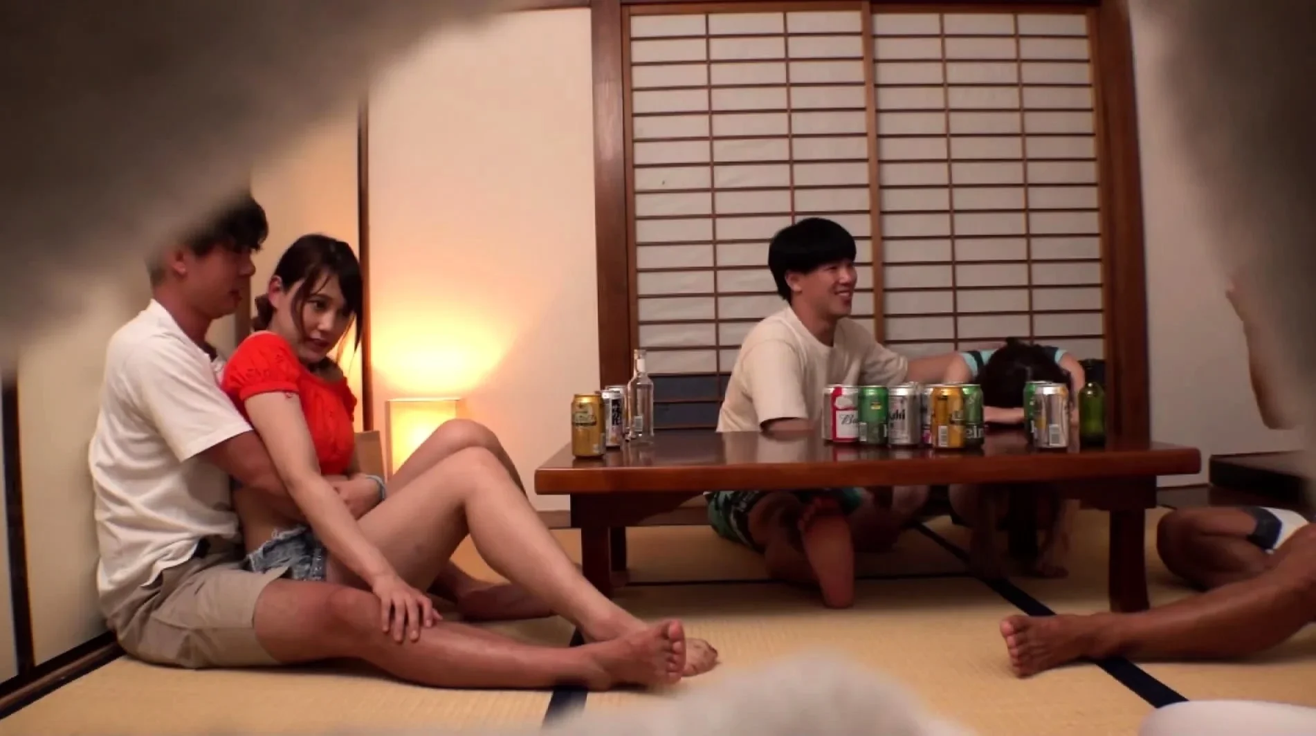 Japanese group sex with pussy licking and fucking