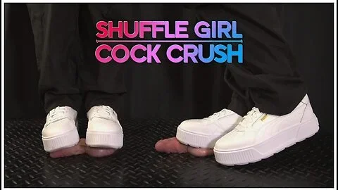 Shuffle Girl Cock Crush In White Platform Sneakers - Shoejob, Trampling, Sneakers, White Puma With Whitecrush And Verified Amateurs