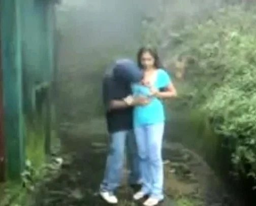 British Indian couple fuck in rain storm at hill station