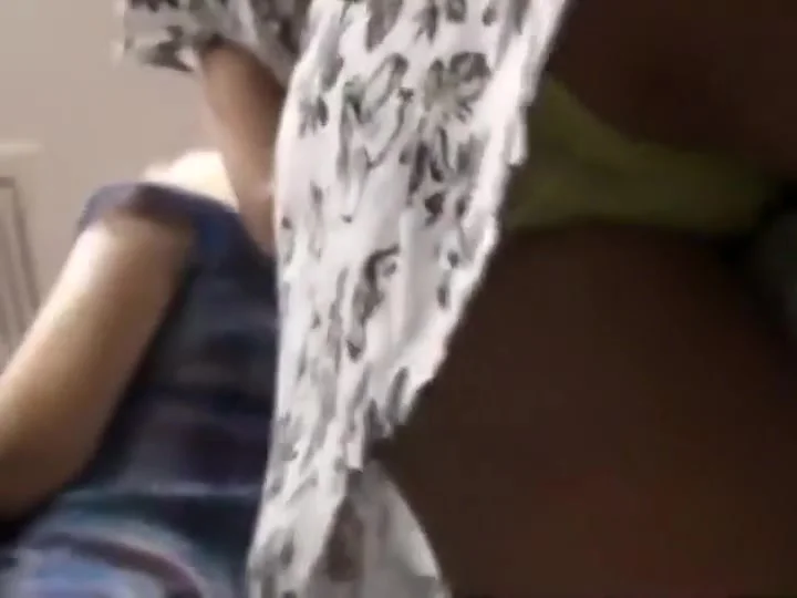 Perky butt wearing colorful panties