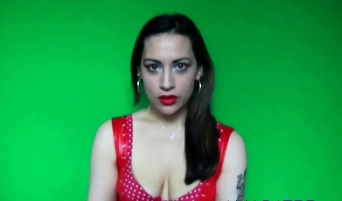 Red lipstick makeup fetish