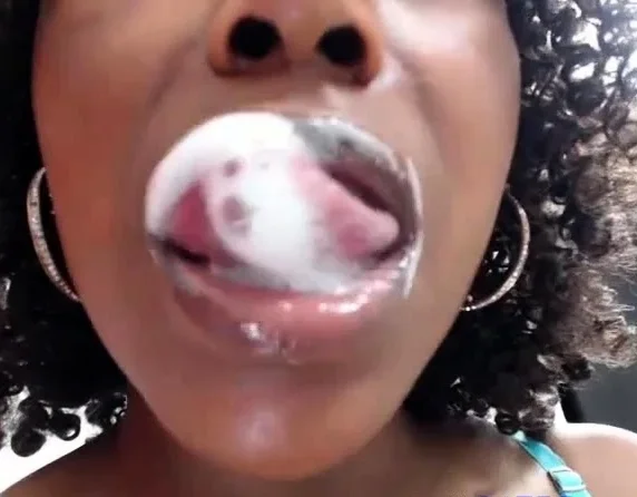 Spit tongue play fetish
