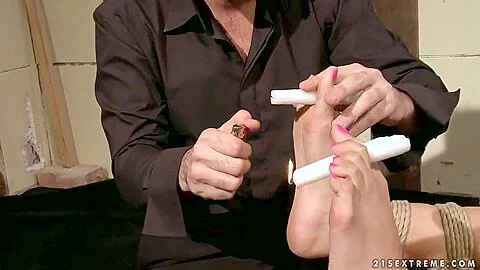 Tied up chick Cipriana having sex with her man
