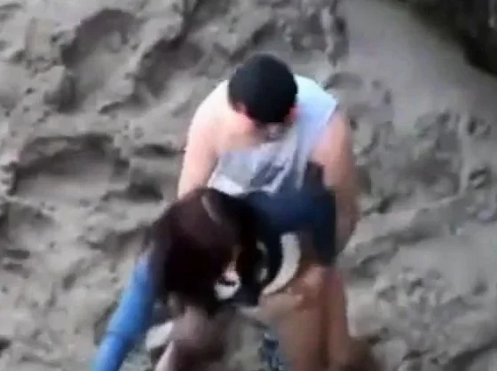 Couple caught fucking in public