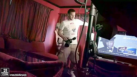Behind the scenes tease from Blue Angel and her bf