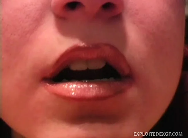 Watch and imagine what Anna's sexy decorated lips could do to you