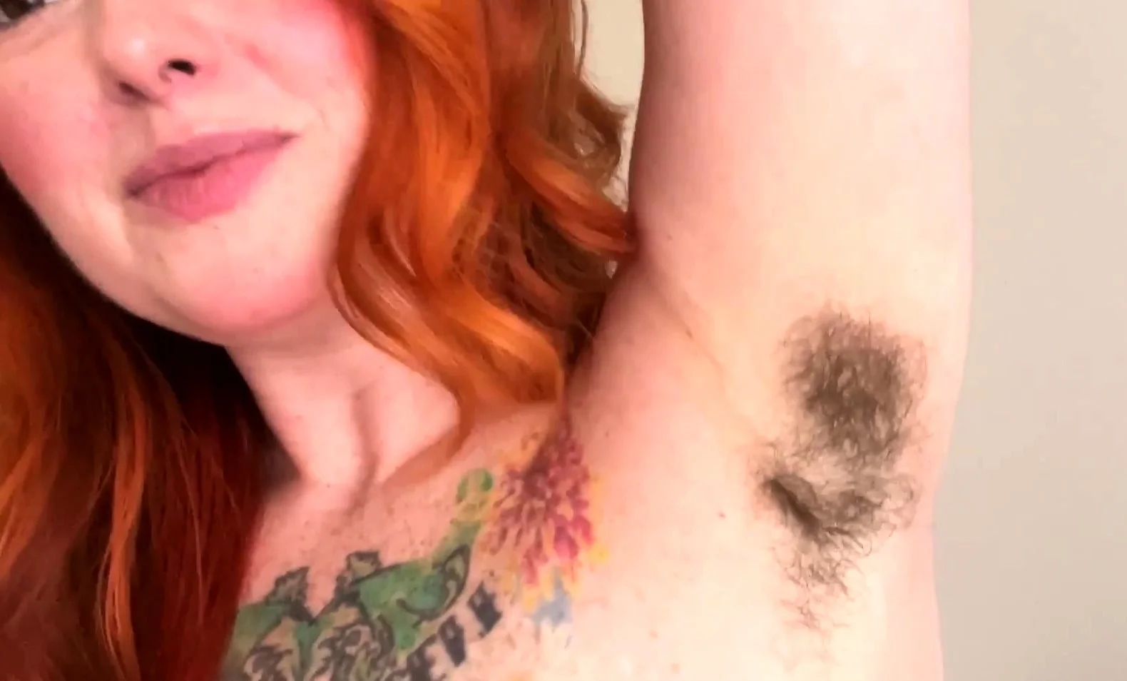 Redhead Nerdy Teen With hairy pussy Masturbating