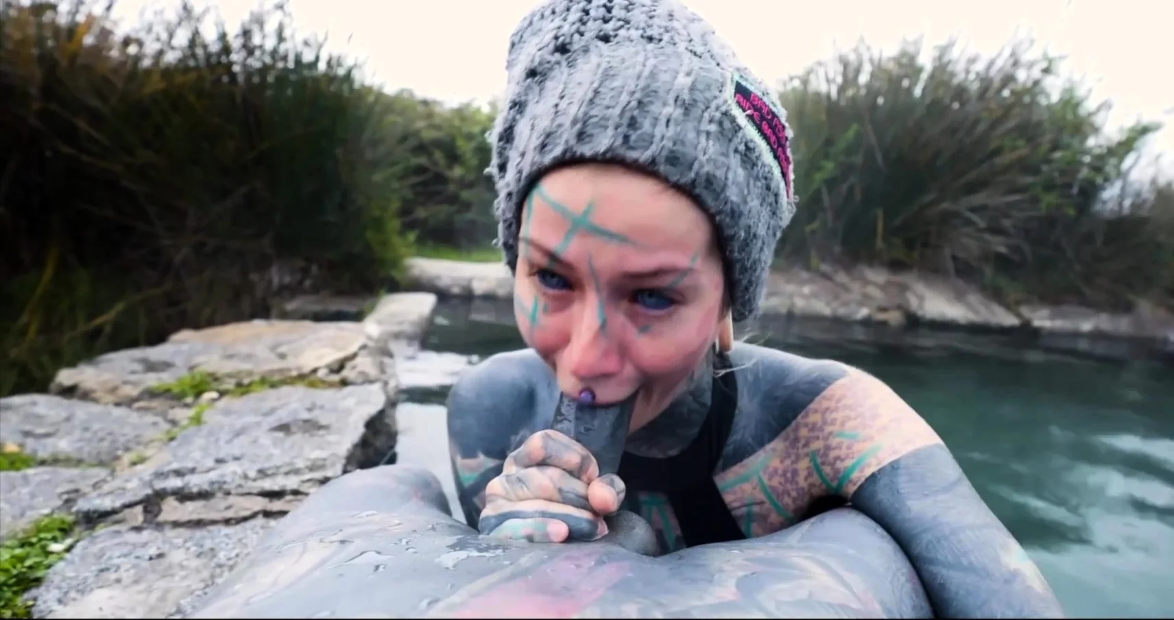 Hot spring anal outdoor fuck with Anuskatzz