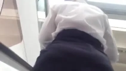 Shop girl going up