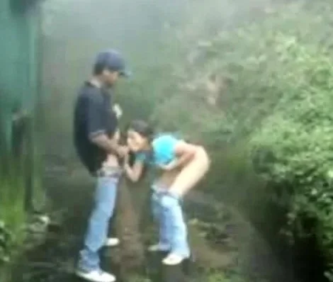 British Indian couple fuck in rain storm at hill station