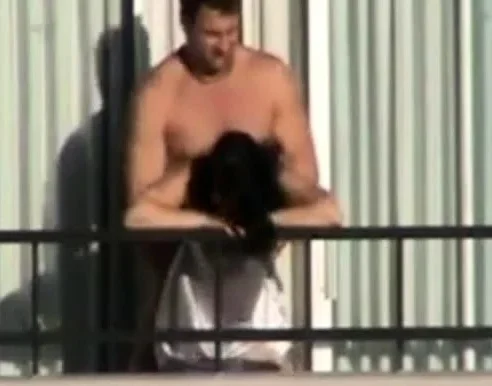 couple fucks on hotel balcony