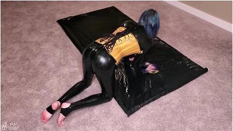 Sealed & Teased In Layers Of Latex: Slut Enjoys Breath Play & Orgasms In A Catsuit, Corset, & Vacbed