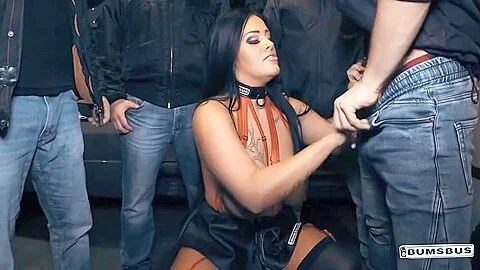 Wild Gangbang In The Bus With Hot Busty German Brunette Ashley Cumstar - Teaser Video