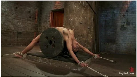 Sexy Brunette Experiences Nipple Torture, Crotch Rope And Extreme Bondage. - HogTied