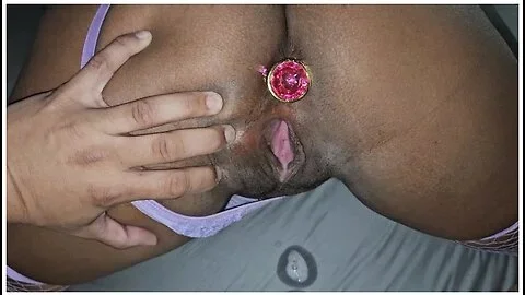 Sexy Thick Ebony Deepthroats My White Cock And Takes A Huge Creampie!