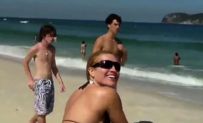 Hot girl on beach