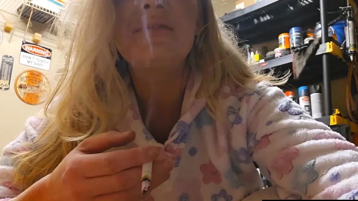 Smoking Babe Jerks You Off