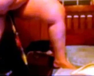 BBW Plays With a Bat Sex Toy on Webcam