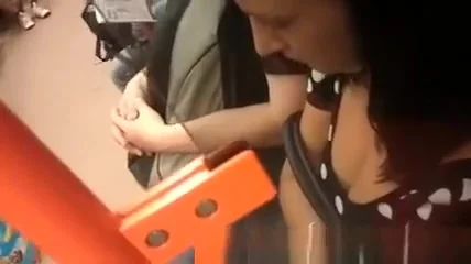 Down blouse in metro
