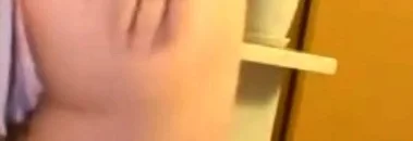 Cute girl farts in her thong and naked