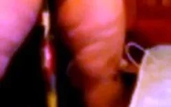 BBW Plays With a Bat Sex Toy on Webcam