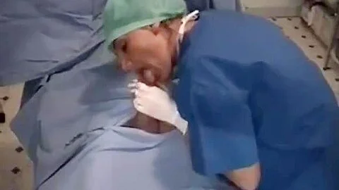Nurse latex glove blowjob cum