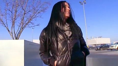 European babe cocksucking and banged for cash