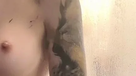 Blonde teen slut plays with a toy banana