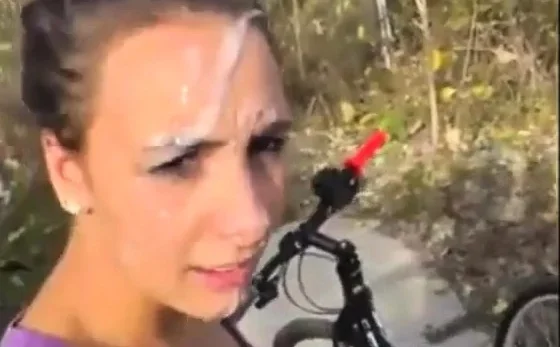 Facial on the biking trail