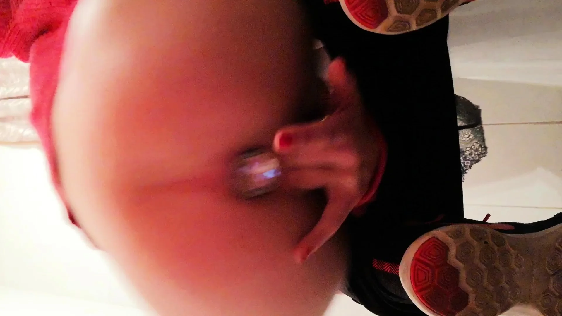 Amateur double toy masturbation