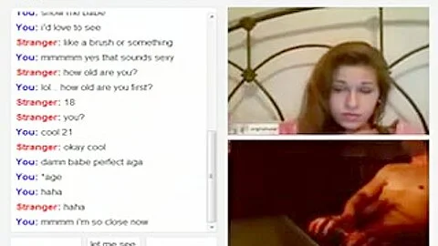 18yo babe with brush on omegle