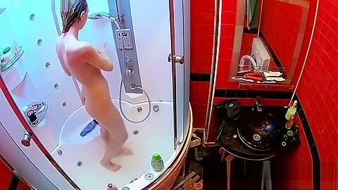 Jessica takes a shower after sex with Colin