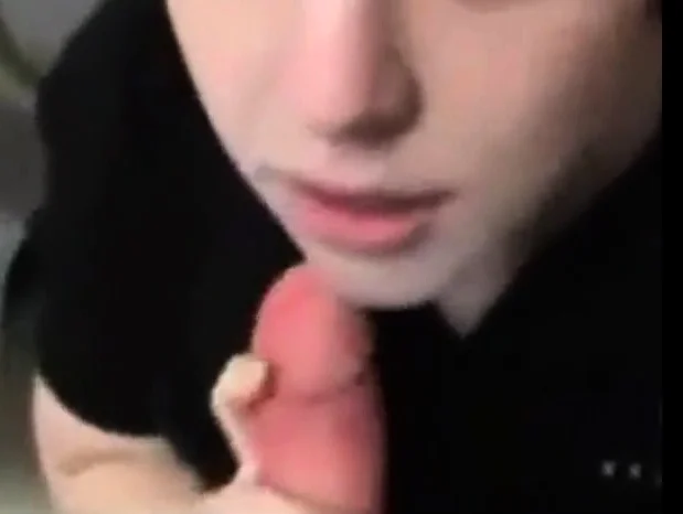 Cute Gamestop employee backroom blowjob