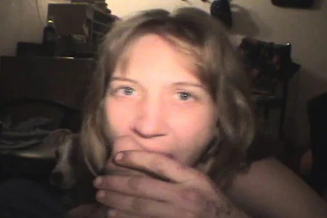 Terri shows off her curves and kneels down to deliver a nice blowjob